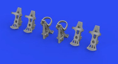 Eduard 648778 1/48 Aircraft- Luftwaffe Rudder Pedals (Resin)