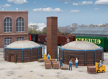 Walthers Cornerstone 4100 HO Brick Kilns 2-Pack Kit