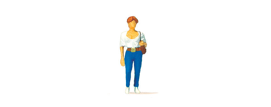 Preiser 28123 HO Scale Young Lady Pedestrian Figure