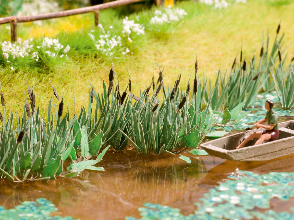 Noch 14102 All Scale Reeds, Laser-Cut Minis Plants, 16-Pack