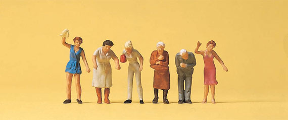 Preiser 14148 HO Scale People Working at Window Figure Set