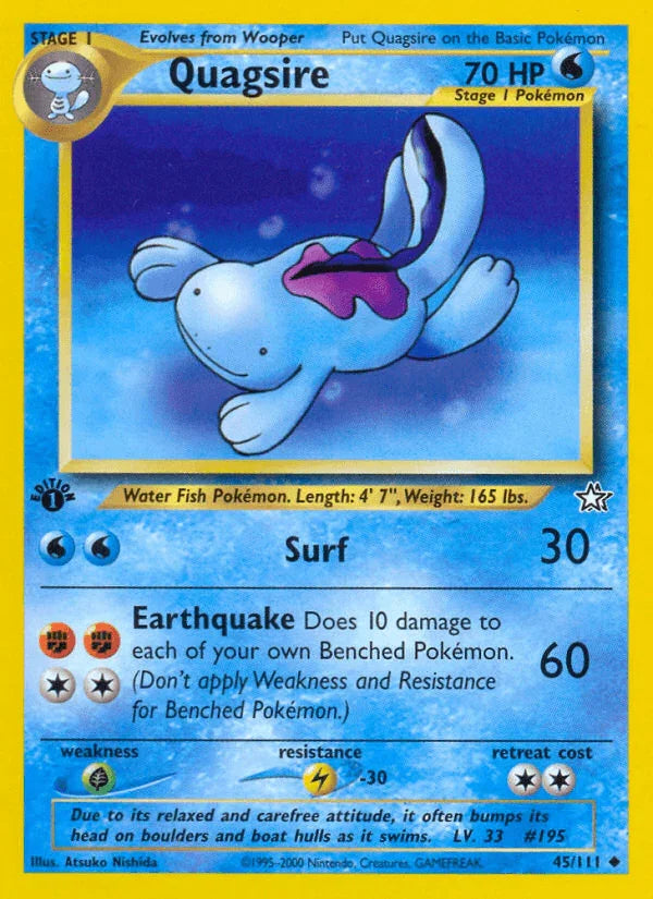 Quagsire (45/111) [Neo Genesis 1st Edition]