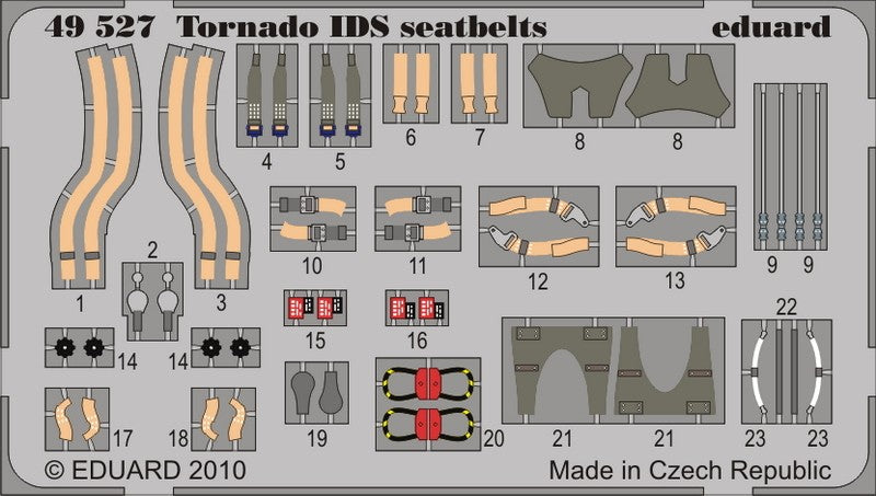 Eduard 49527 1/48 Aircraft- Tornado Seatbelts for HBO (Painted)