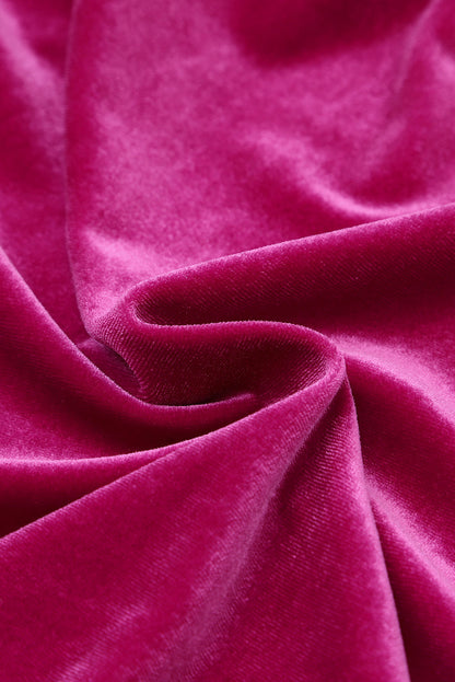 Lennon Long Sleeve Ruffle Velvet Dress by Poppy Lee Lane