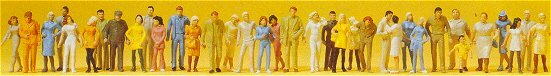 Preiser 14402 HO Scale Crowd of 36 Passers-By Standing & Walking