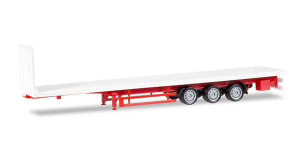 Herpa 076845 1/87 Scale 3-Axle Lowliner Flatbed Trailer High Quality
