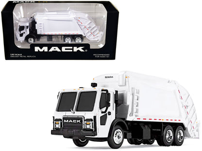 Mack LR with McNeilus Rear Load Refuse Body White 1/87 (HO) Diecast Model by First Gear  free shipping USA