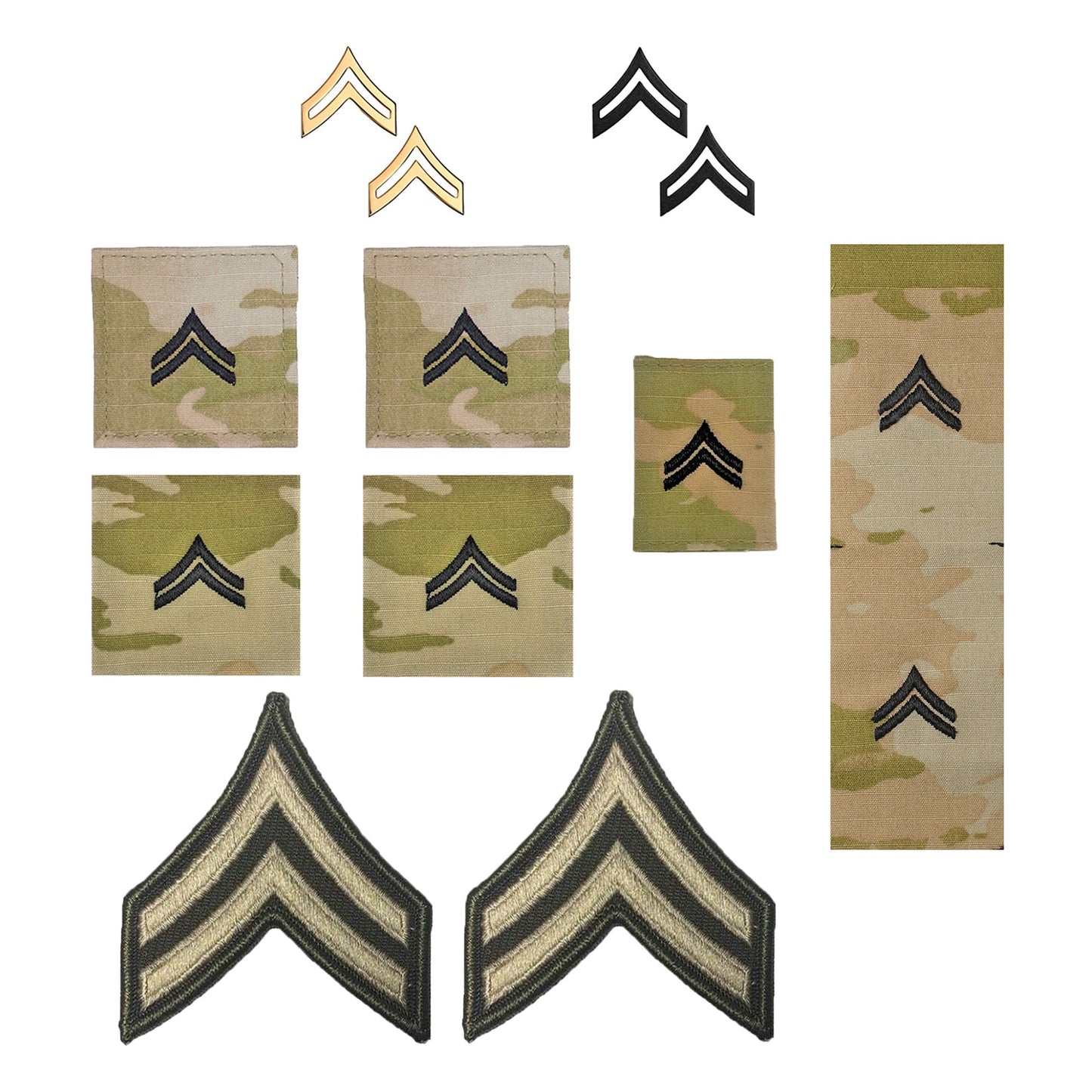 U.S. Army (E4) Corporal AGSU Rank Bundle (Male)
