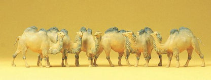 Preiser 20383 HO Scale Animals Camels (Bactrian, 2 Humps) pkg(6)