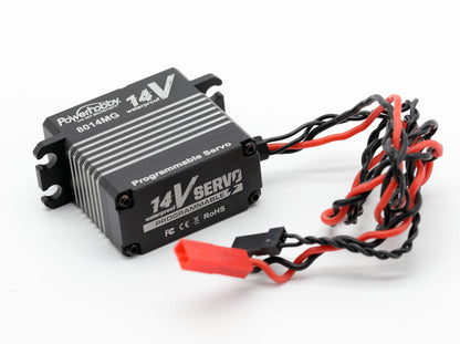 Powerhobby 8014MG 14v Programmable Waterproof HV Brushless 3s Lipo Servo