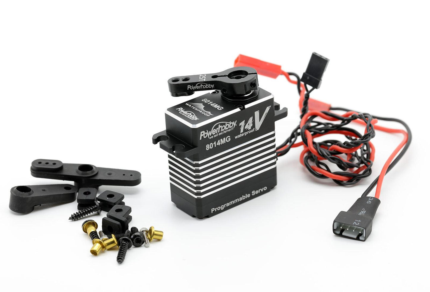 Powerhobby 8014MG 14v Programmable Waterproof HV Brushless 3s Lipo Servo