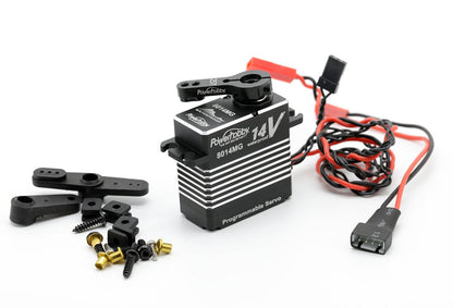Powerhobby 8014MG 14v Programmable Waterproof HV Brushless 3s Lipo Servo