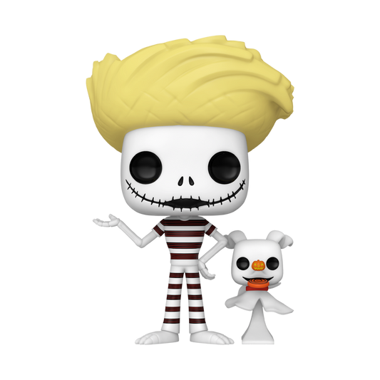 Pop! Disney: Jack Skellington with Zero at the Beach
