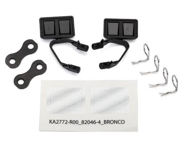 Traxxas 8073 side Mirrors black (2) TRX-4 Ford Bronco