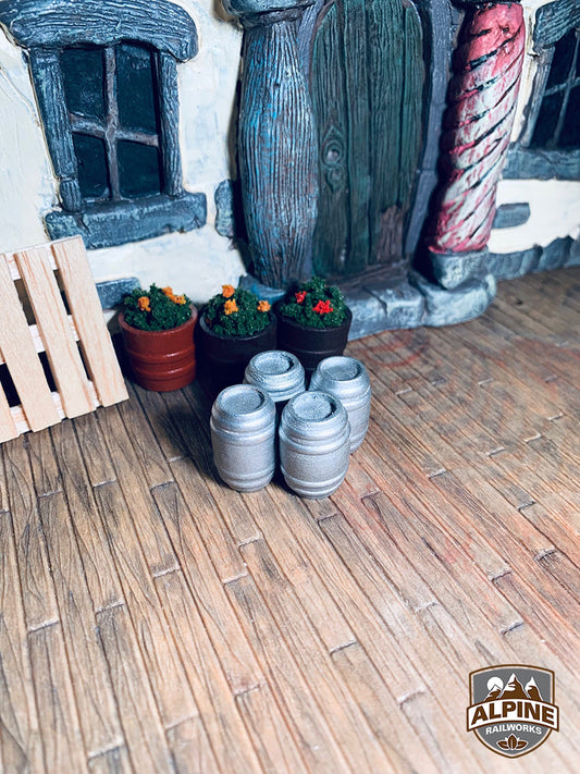 Alpine Railworks 1019 G Scale Keg Barrels (Plain) (4)