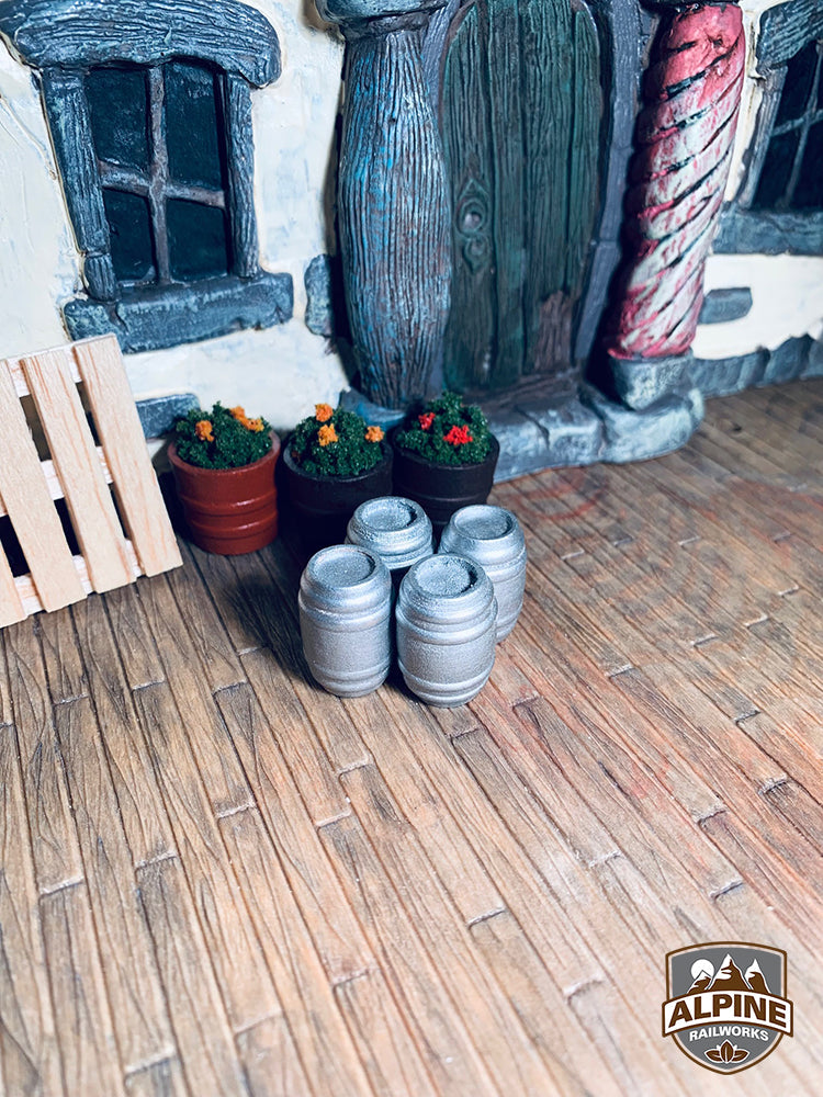 Alpine Railworks 1019 G Scale Keg Barrels (Plain) (4)