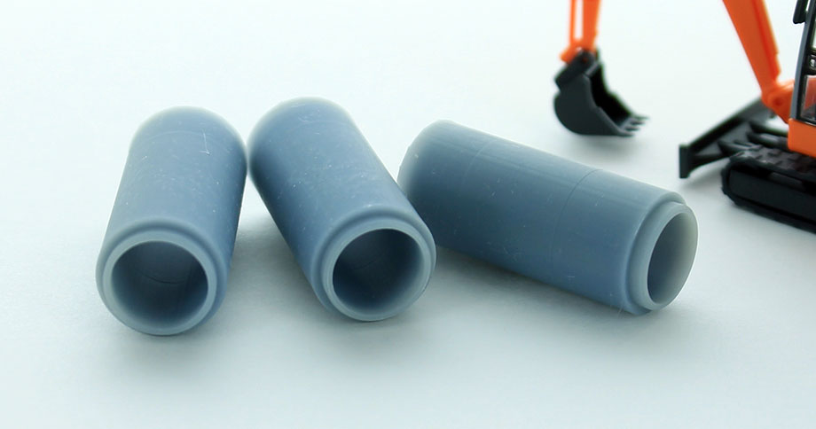 3D To Scale 87-125-GY 1/87 Concrete 36 Culvert, Grey 3-Pack