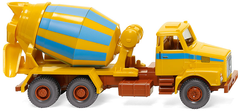 Wiking 068207 1/87 Volvo N10 Concrete Mixer, Maize Yellow