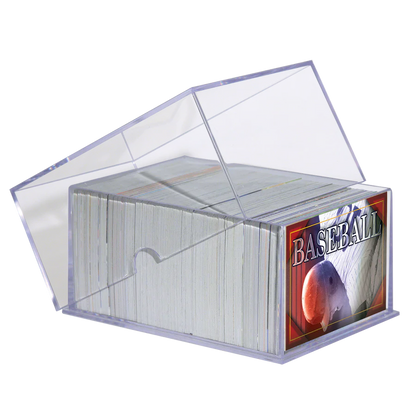 2-Piece Clear 250 Card Storage Box