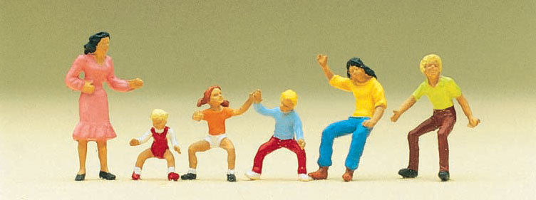 Preiser 24652 HO Scale Merry-Go-Round Rider Figures