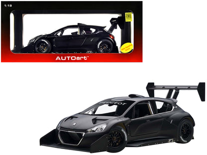 2013 Peugeot 208 T16 Pikes Peak Race Car Plain Black Version 1/18 Model Car by Autoart  free shipping USA
