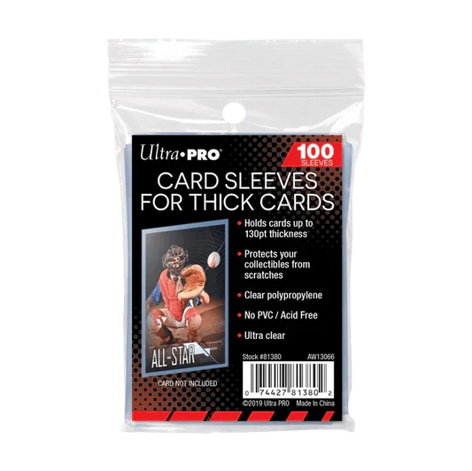 Ultra Pro Card Sleeves for Thick Cards (100ct)