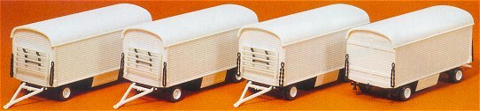 Preiser 20006 HO Scale Modern Circus Wagon Set - Plastic Kits