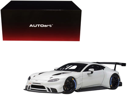 2018 Aston Martin Vantage GTE Le Mans PRO White with Carbon Accents 1/18 Model Car by Autoart  free shipping USA