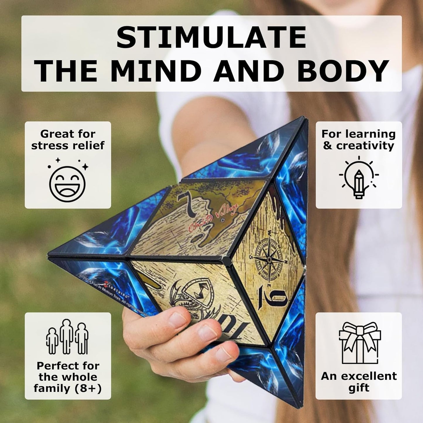 SHASHIBO Magnetic Puzzle Cube: Tales of Ovirnia