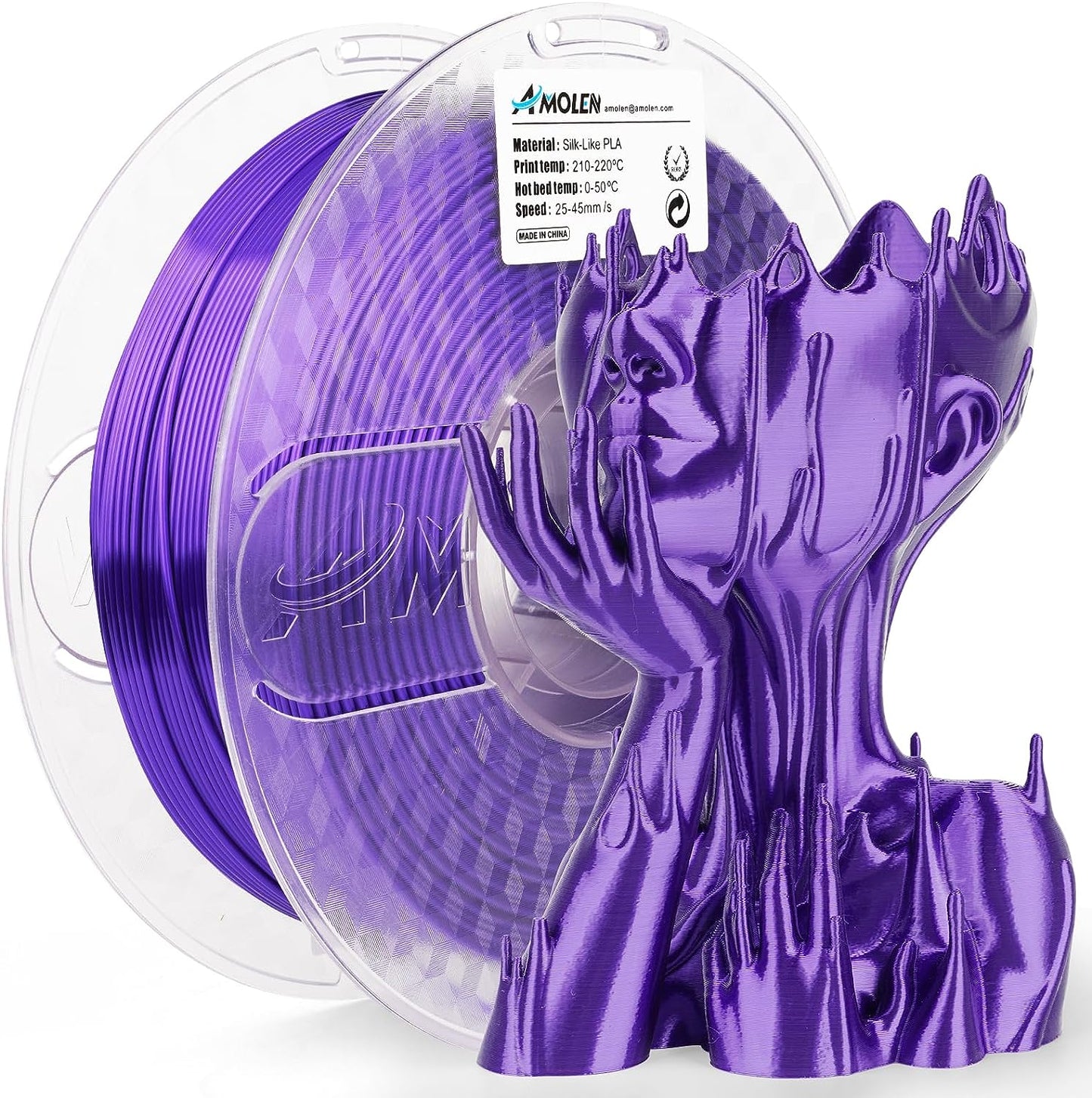 PLA Silk Basic 1.75mm, 1KG/2.2LB