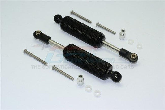 GPM ALUMINUM F / R INTERNAL SHOCKS RETICULATED PATTERN TRAXXAS TRX-4 BLACK