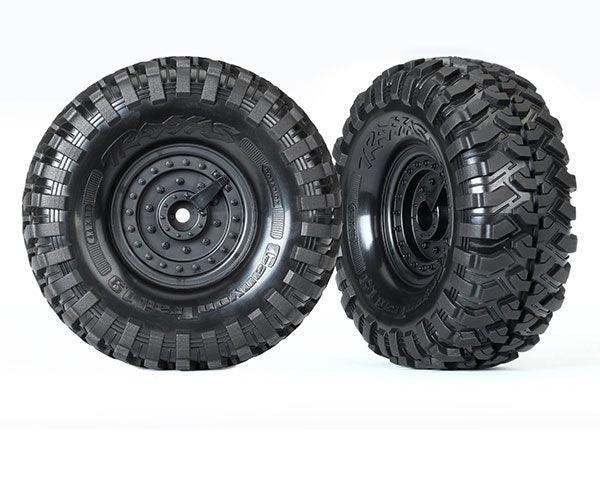 Traxxas 8273 Canyon Trail 1.9 Tires & wheels Mounted (2) TRX-4  Tactical