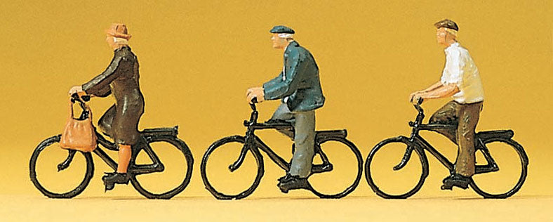 Preiser 10333 HO Scale Cyclists Figure Set