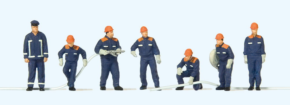 Preiser 10719 HO Scale Youth Fire Brigade Figure Set