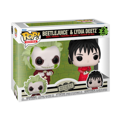 POP! Movies: Beetlejuice: Beetlejuice and Lydia Deetz 2- Pack