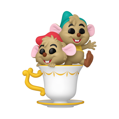 (PRE-ORDER) POP Disney: Cinderellas 75th- JAQ & GUS GUS in cup