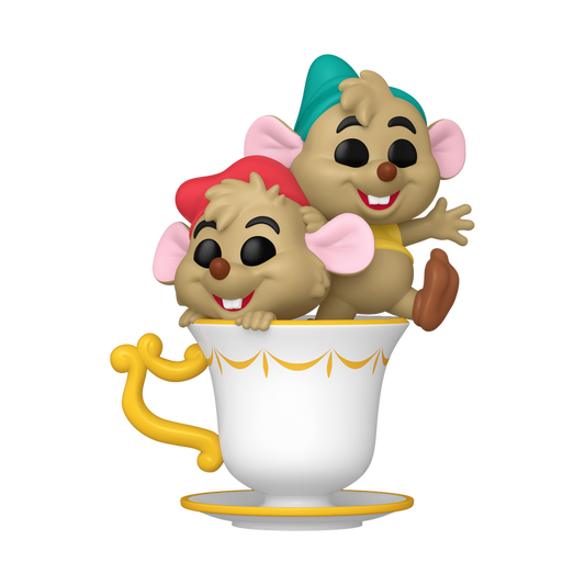 (PRE-ORDER) POP Disney: Cinderellas 75th- JAQ & GUS GUS in cup