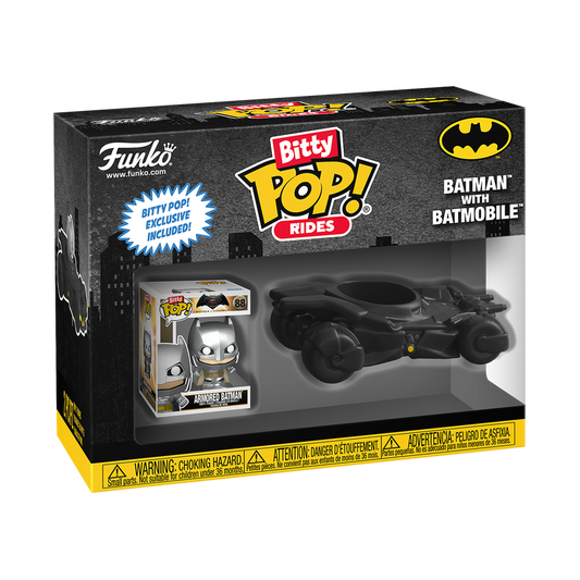 BITTY POP! RIDES BATMAN WITH BATMOBILE
