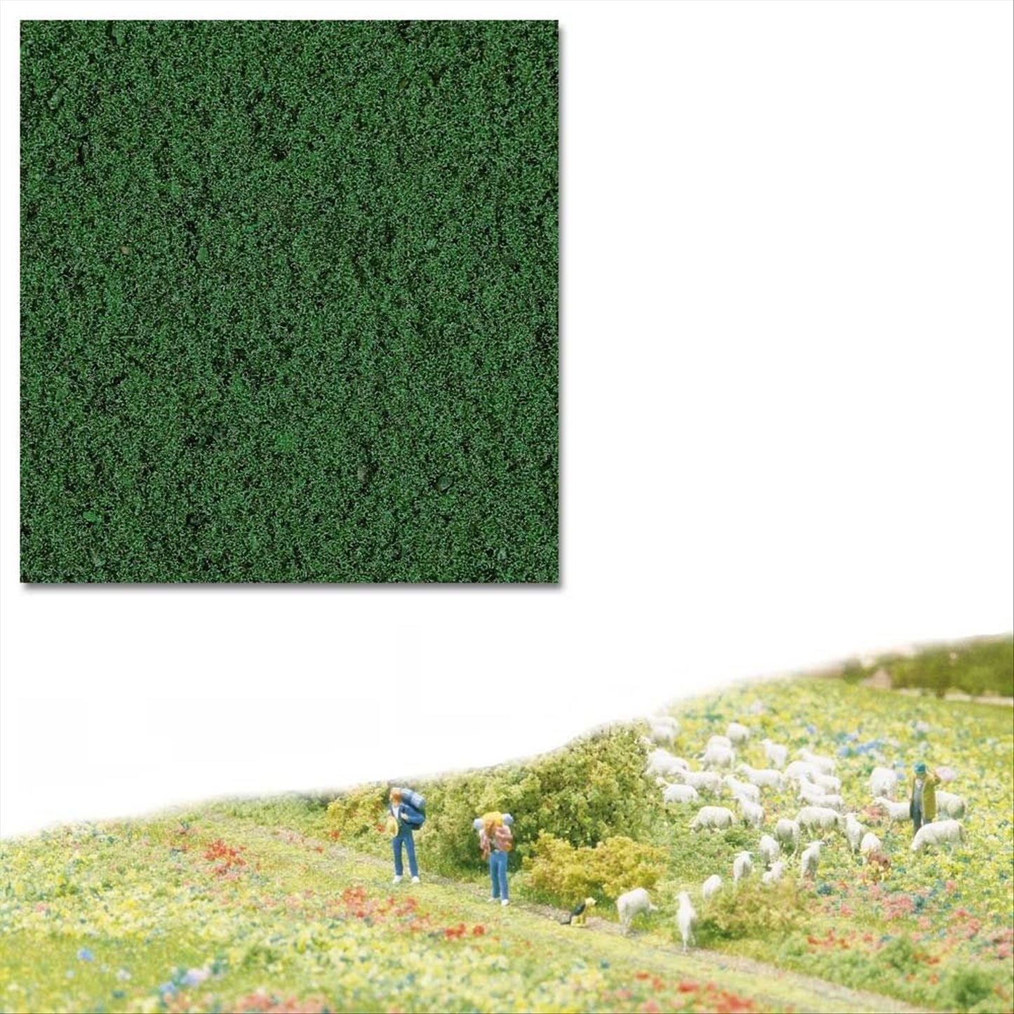 Busch 7323 All Scale Micro-Flocking, Dark Green 500ml