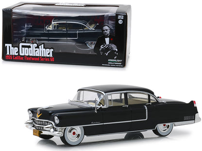 1955 Cadillac Fleetwood Series 60 Black "The Godfather" (1972) Movie 1/24 Diecast Model Car by Greenlight  free shipping USA