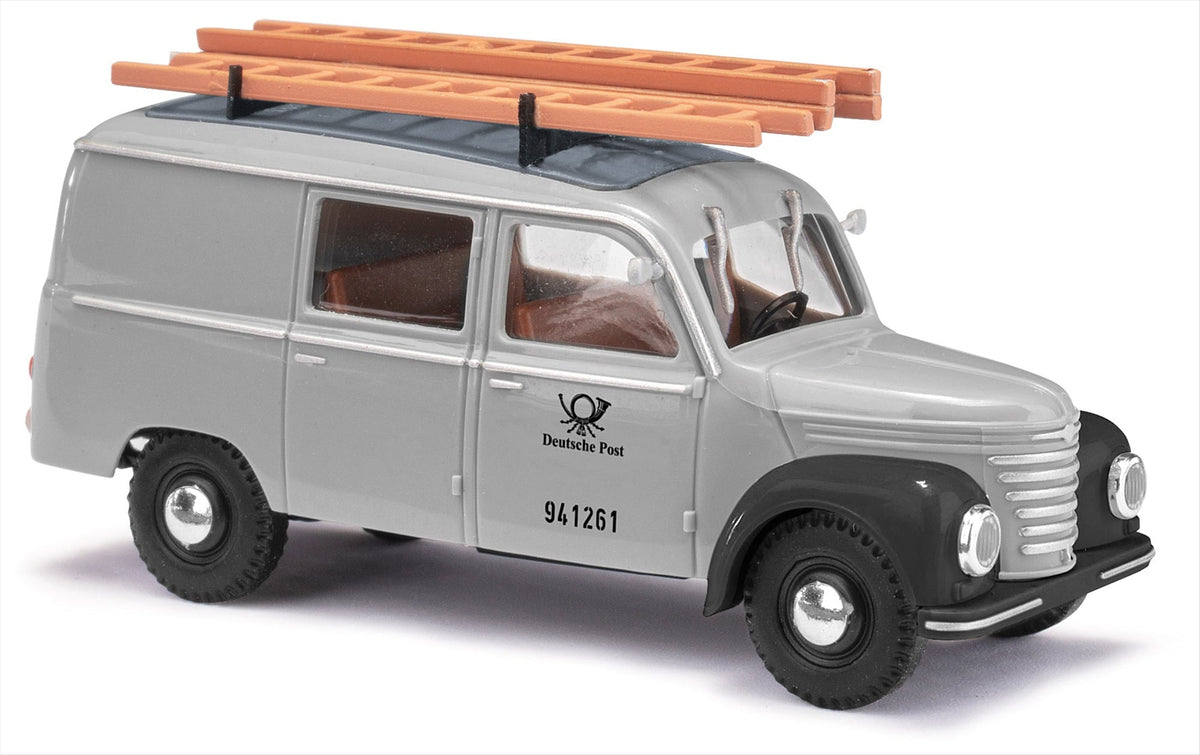 Busch 51283 HO Scale 1954 Framo V901/2 Cargo Van, German Post