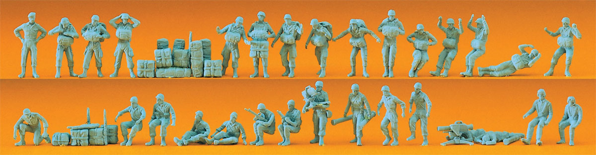 Preiser 16508 HO Scale Bundeswehr Paratroopers Figure Set