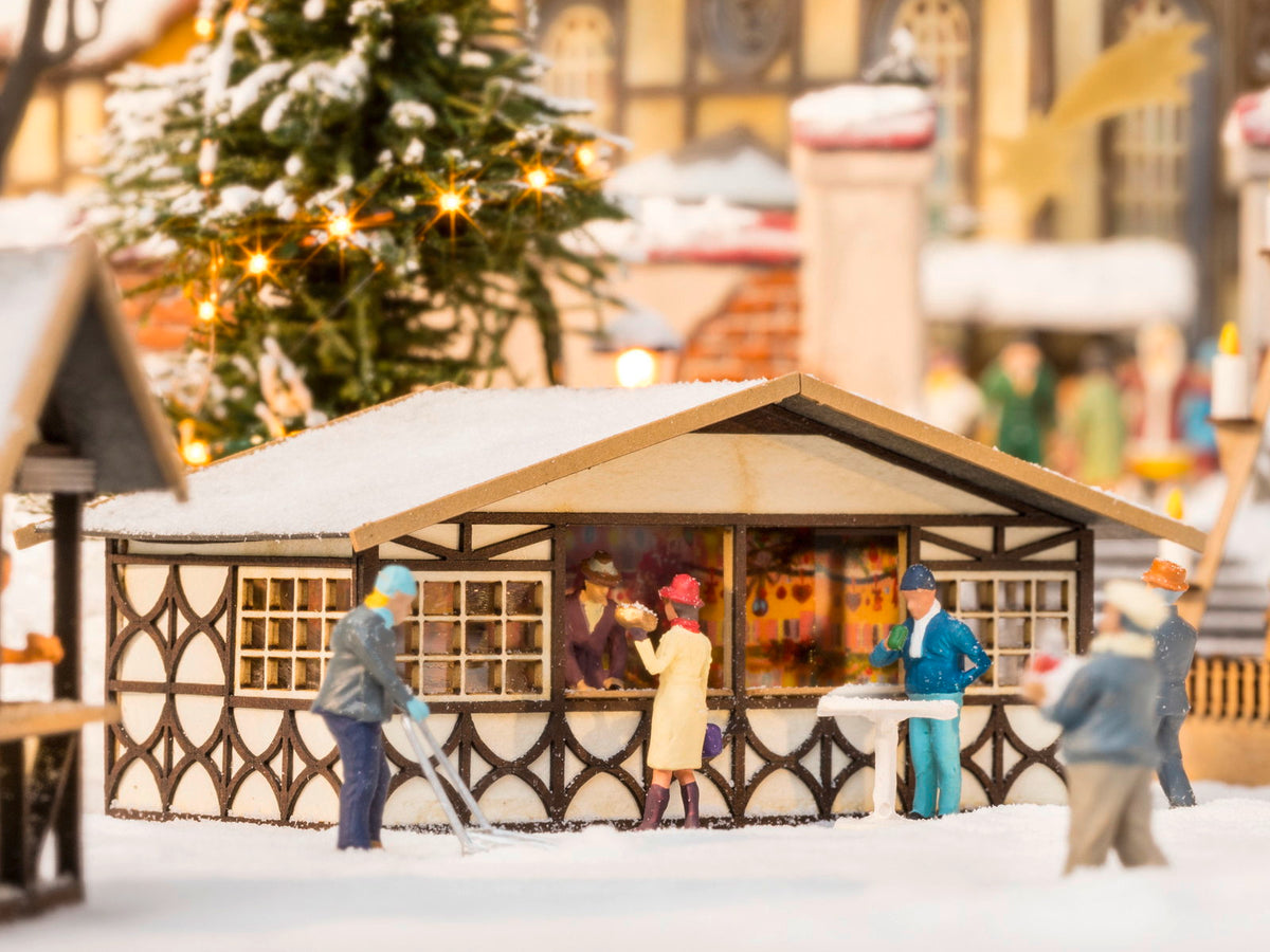Noch 14392 HO Scale Christmas Market Stall Laser-Cut Kit