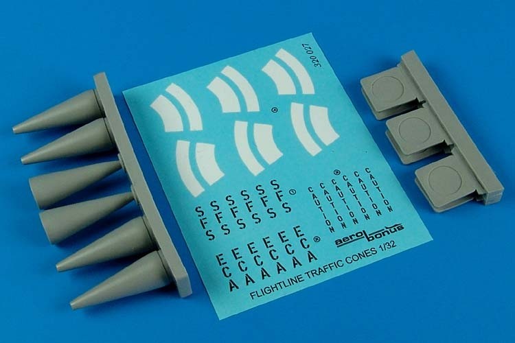 Aerobonus 320027 1/32 Aircraft Warning Cones (6)