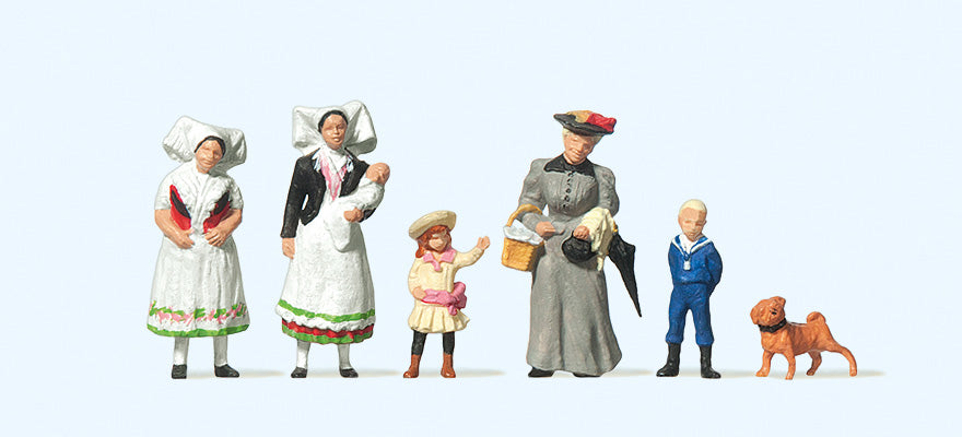 Preiser 24608 HO Scale Spreewald Group Figure Set