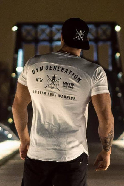 Men's Plus Size Graphic Round Neck Short Sleeve T-Shirt
