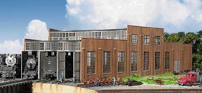 Walthers Cornerstone 2900 HO Scale 3-Stall Modern Roundhouse