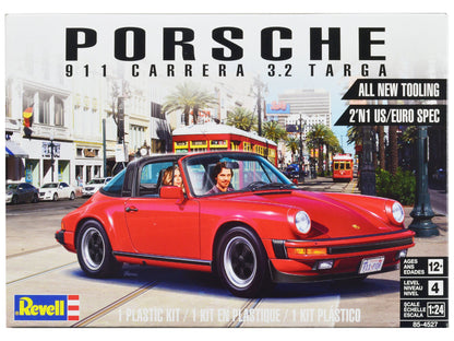 Level 4 Model Kit Porsche 911 Carrera 3.2 Targa 2-in-1 Kit 1/24 Scale Model by Revell  free shipping USA