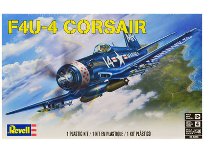 Level 4 Model Kit Vought F4U-4 Corsair Fighter Aircraft 1/48 Scale Model by Revell  free shipping USA