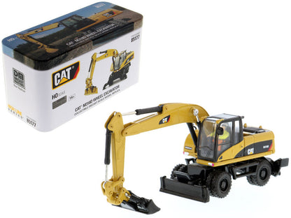 CAT Caterpillar M318D Wheeled Excavator with Operator "High Line" Series 1/87 (HO) Scale Diecast Model by Diecast Masters  free shipping USA